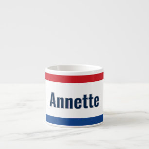 Personalized Dutch Flag Espresso Cup