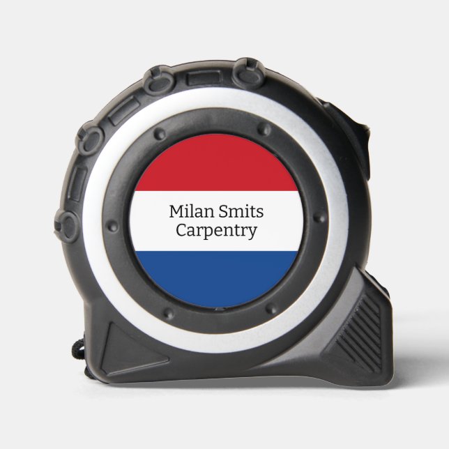 Personalized Dutch Flag Tape Measure (Front)
