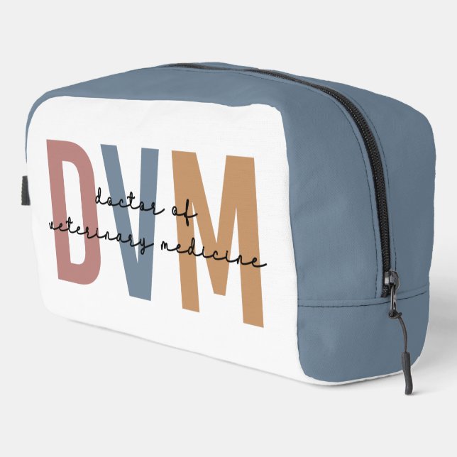 Personalized DVM Doctor of Veterinary Medicine Dopp Kit (Right Corner)