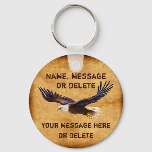 Personalized Eagle Keychain Eagle Party Favors Keychain