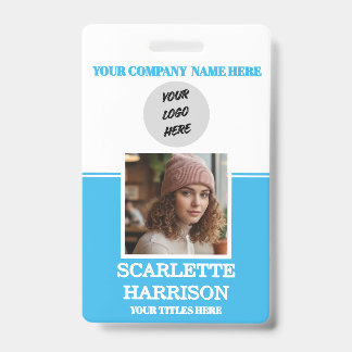 Personalized Easily professional employee photo ID Badge