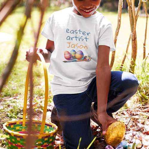 Personalized Easter Artist  _ Custom Name  Toddler T_shirt