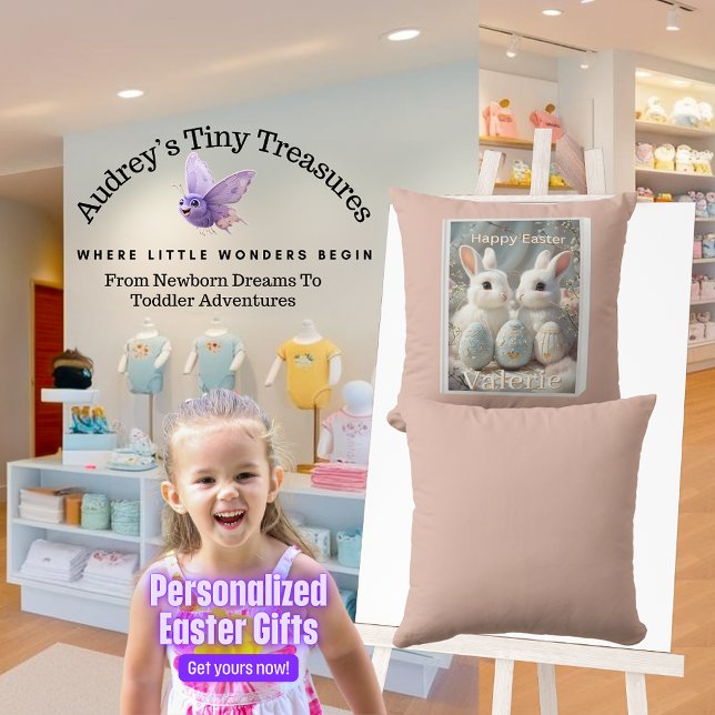 Personalized Easter Baby Pillow (Creator Uploaded)