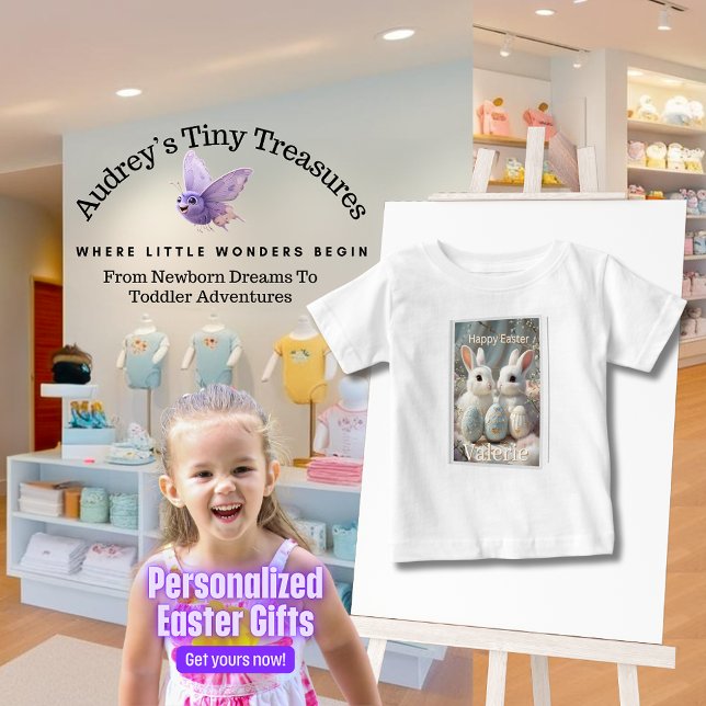 Personalized Easter Baby T-Shirt (Creator Uploaded)