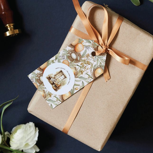 Personalized Easter Beige Gift Tags (Creator Uploaded)