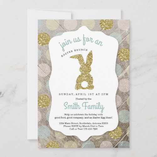 Personalized Easter Brunch  Easter Egg Hunt Invitation