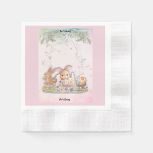 Personalized Easter Brunch Paper Napkins