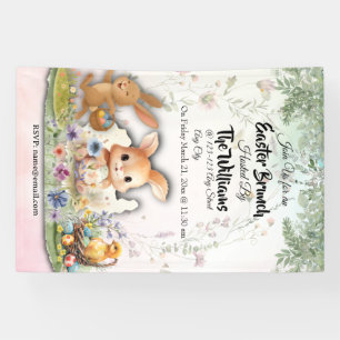 Personalized Easter Brunch Party Banner