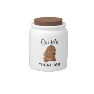Personalized Easter Bunny Candy Jar