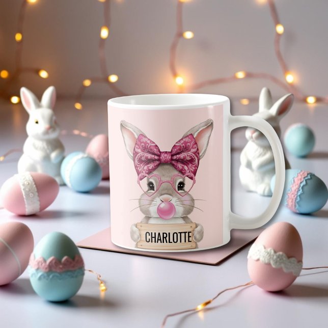 Personalized Easter Bunny Coffee Mug for Kids (Personalized Easter Bunny Coffee Mug for Kids)