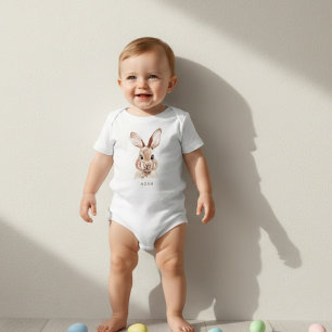Personalized Easter Bunny Custom Name Baby T-Shirt