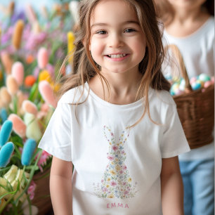 Personalized Easter Bunny Custom Name Baby T-Shirt