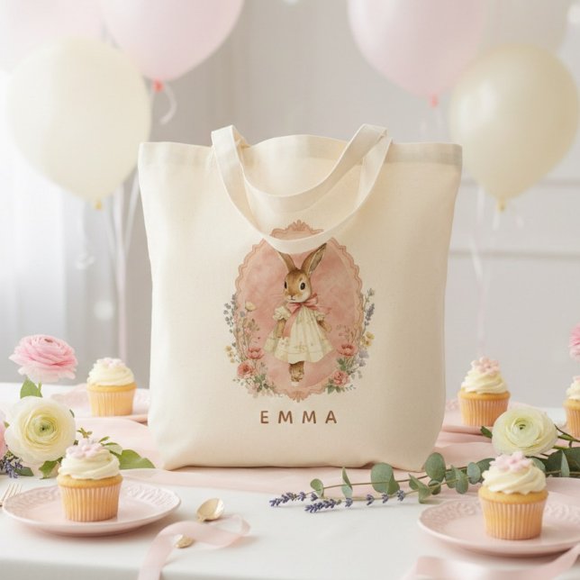Personalized Easter Bunny Custom Tote Bag (Creator Uploaded)