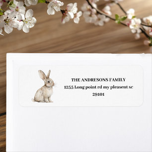 Personalized Easter Bunny Label