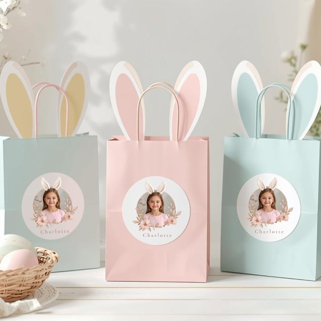 Personalized Easter Bunny Photo Stickers for Kids (Creator Uploaded)