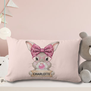 Personalized Easter Bunny Pillow for Kids