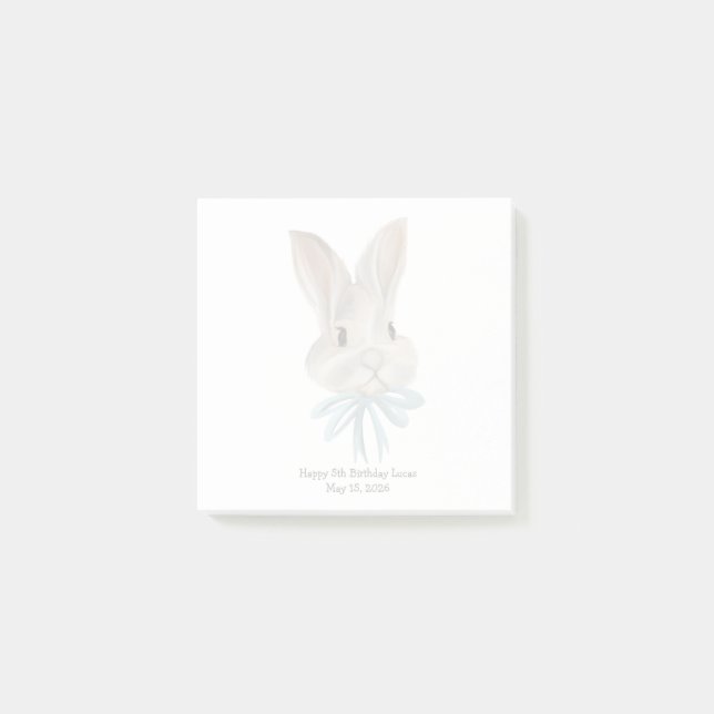 Personalized Easter Bunny Post-it Notes  (Front)