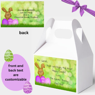 Personalized Easter Bunny to Kids Cute Favor Boxes