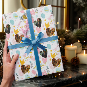 Personalized Easter Celebration Wrapping Paper wit