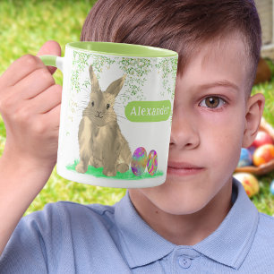Personalized Easter Egg Hunt Brunch Cute Bunny Mug