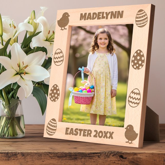 Personalized Easter Eggs & Baby Chicks Engraved Frames (Creator Uploaded)