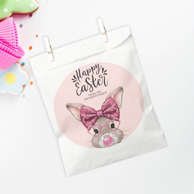 Personalized Easter Favor Bags – Bunny Pastel  (Personalized Easter Favor Bags – Bunny Pastel)