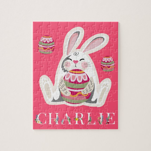 Personalized Easter Fiery Rose Puzzles (Vertical)