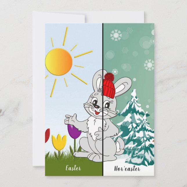 Personalized Easter Nor'easter card (Front)