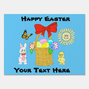 Personalized Easter Yard Sign