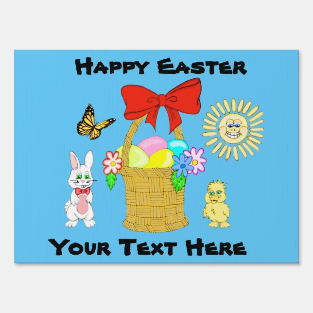 Personalized Easter Yard Sign (Front)