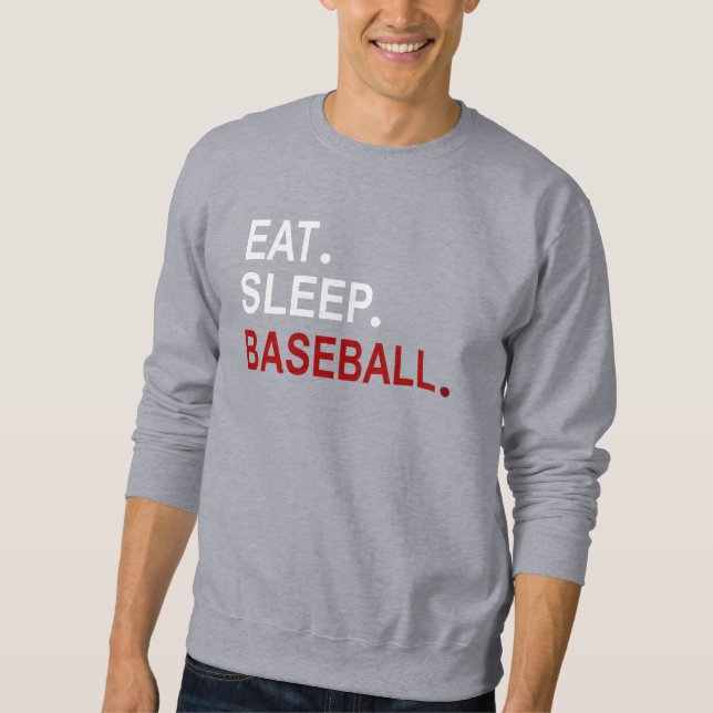 Personalized Eat Sleep Baseball Sweatshirt (Front)