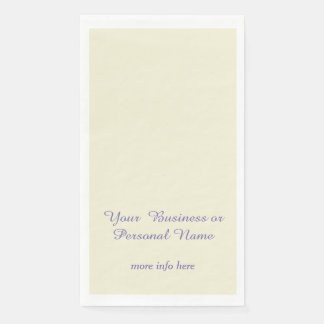 personalized ecru color - elegant paper guest towels