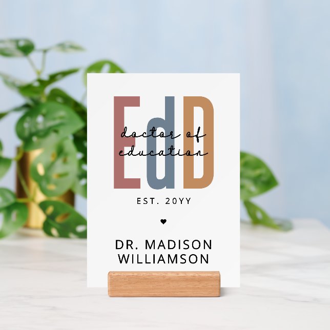 Personalized EdD Doctor Of Education Graduation Holder (Insitu 3)