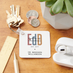 Personalized EdD Doctor Of Education Graduation Keychain