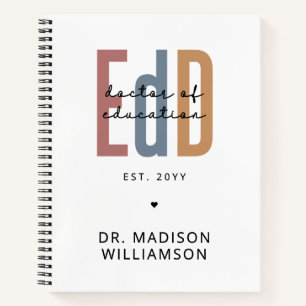 Personalized EdD Doctor Of Education Graduation Notebook