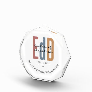 Personalized EdD Doctor Of Education Graduation Photo Block