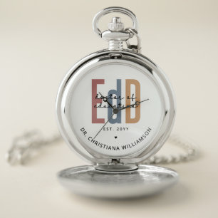 Personalized EdD Doctor Of Education Graduation Pocket Watch