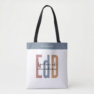 Personalized EdD Doctor Of Education Graduation Tote Bag