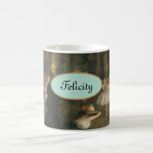 Personalized Edgar Degas Ballet Dancers Color Morph Mug