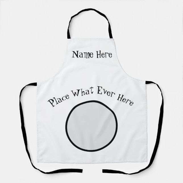 Personalized, edit or add text, Apron (Front)