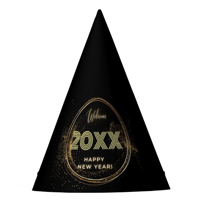 Personalized Editable New Year Party Hat (Front)