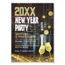 Personalized Editable New Year Party
