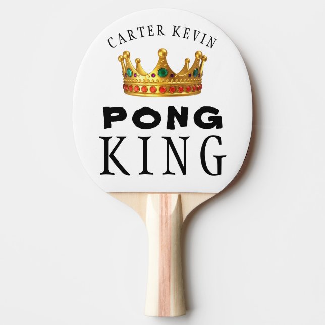 Personalized Editable Ping Pong Paddle (Front)