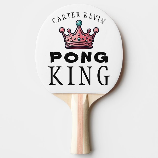 Personalized Editable Ping Pong Paddle (Front)