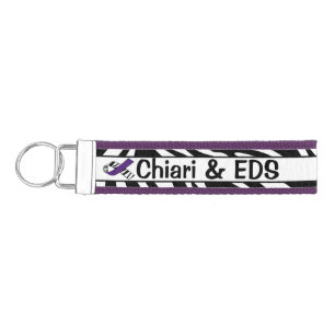 Personalized EDS Awareness Wrist Key Chain