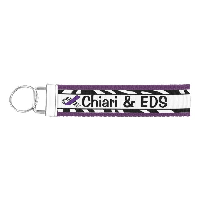 Personalized EDS Awareness Wrist Key Chain (Keys on Left)
