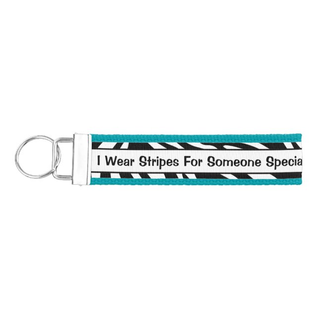 Personalized EDS Awareness Wrist Key Chain (Keys on Left)