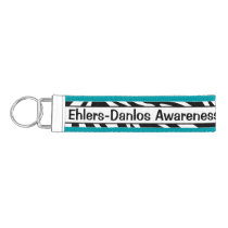 Personalized EDS Awareness Wrist Key Chain