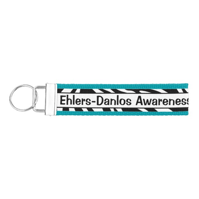 Personalized EDS Awareness Wrist Key Chain (Keys on Left)