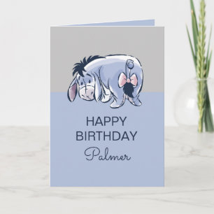 Personalized Eeyore Birthday Card